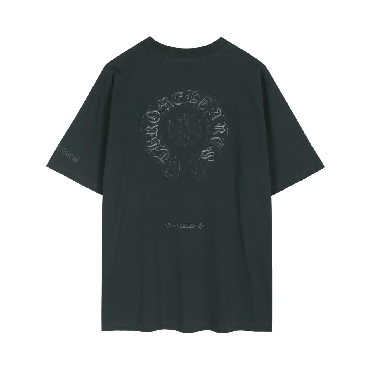 P150 Chrome Hearts Chrome Hearts Embroidered Short Sleeve Size: SMLXL Color: Apricot Gray